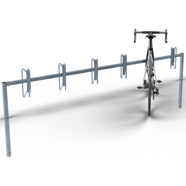 Bicycle rack  serial parking | Stand-alone constructionfor casting in concrete | Bicycle positioning:left or right, 45